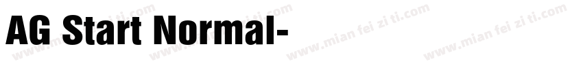 AG Start Normal字体转换